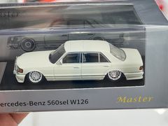 Xe Mô Hình Mercede-Benz 560sel W126 1:64 Master ( Trắng )
