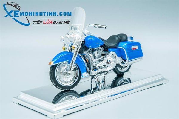 XE MÔ HÌNH HARLEY DAVIDSON 1997 FLHR Road King 1:18 MAISTO (XANH DƯƠNG)