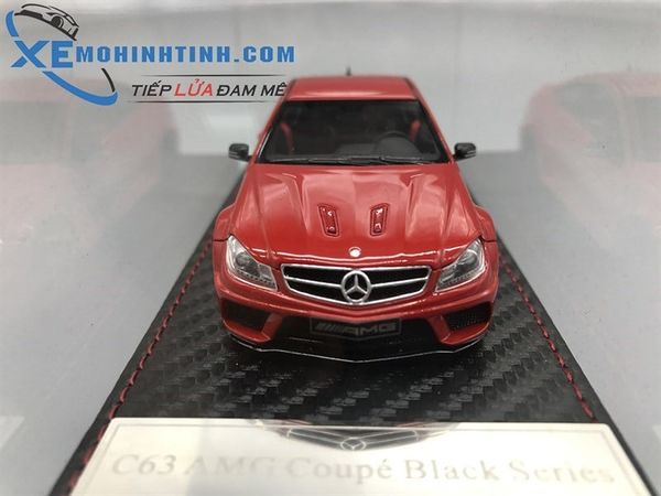 XE MÔ HÌNH MERCEDES-BENZ C63 AMG COUPE BLACK SERIES 1:43 FRONTIART (ĐỎ)