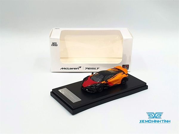 Xe Mô Hình McLaren 765LT 1:64 LCD ( Cam Đen )