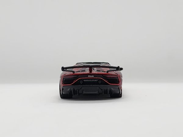 Xe Mô Hình Lamborghini Aventador SVJ Roadster Rosso Efesto LHD 1:64 Minigt ( Đỏ )