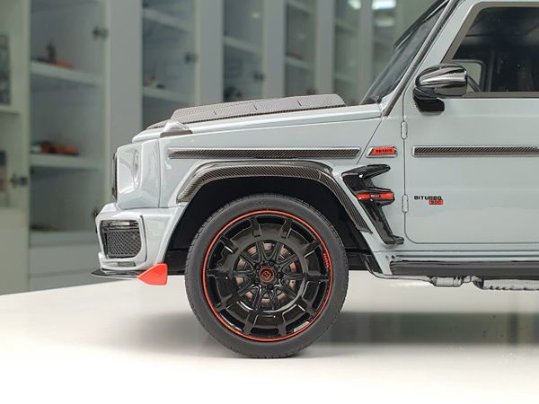 Xe Mô Hình Mercedes-Benz G63 Brabus G900 Rocket Grey 1:18 GTSpirit ( Xám )