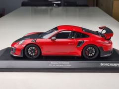 Xe Mô Hình Porsche 911 (991.2) GT2 RS 2018 1:18 Minichamps ( Đỏ Mui Đen )