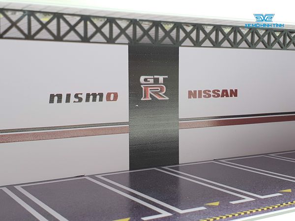 Mô Hình Garage Nismo Nissan GTR Có Đèn 1:64 Geechan-Models