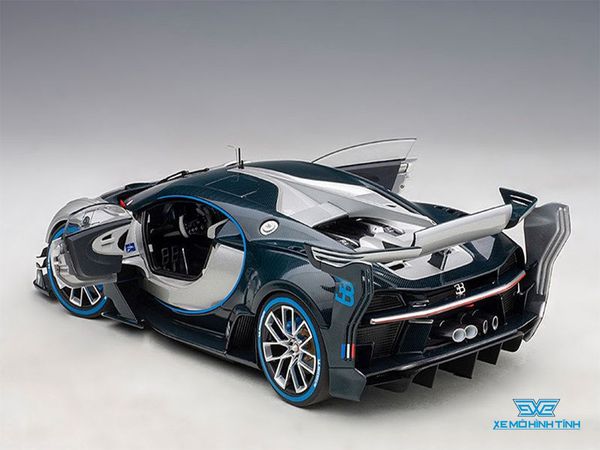 Xe Mô Hình Bugatti Vision Gran Turismo 1:18 Autoart ( Bạc Xanh )