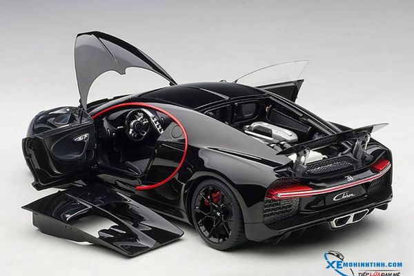 Xe Mô Hình Bugatti Chiron 2017  1:18 Autoart ( Đen )