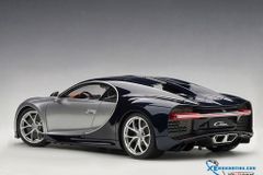 1/18 BUGATTI CHIRON 2017 (ARGENT SILVER/ATLANTIC BLUE)