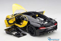 1/18 BUGATTI CHIRON 2017 (JAUNE MOLSHEIM YELLOW/NOCTURNE BLACK)