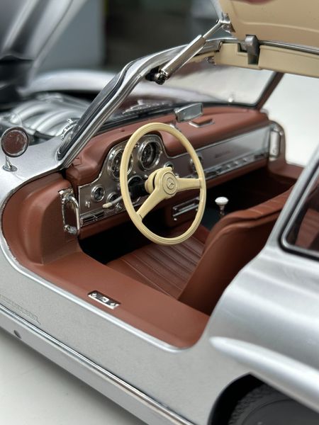 Xe Mô Hình Mercedes-Benz 300SL 1954 W198 1:12 Schuco ( Bạc )