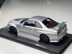 Xe Mô Hình Nissan Skyline R34 Z-Tune 1:18 One Model ( Bạc )