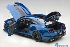 1/18 FORD SHELBY GT-350R (LIGHTNING BLUE W/ BLACK STRIPES)