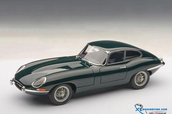 1:18 JAGUAR E-TYPE COUPE SERIES I 3.8 (GREEN)(WITH METAL WIRE-SPOKE WHEELS)