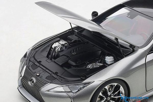 Xe Mô Hình Lexus LC500 1:18 Autoart ( Bạc nội thất Đỏ )