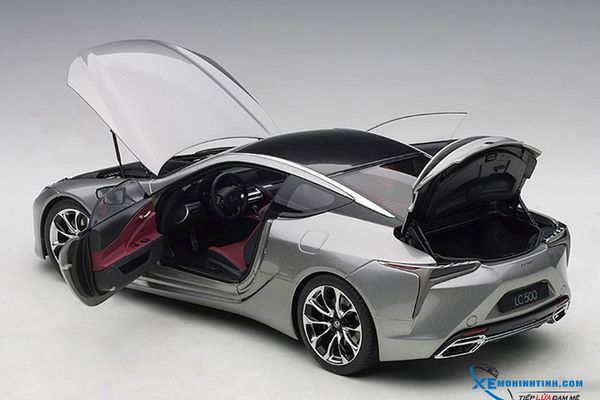 Xe Mô Hình Lexus LC500 1:18 Autoart ( Bạc nội thất Đỏ )