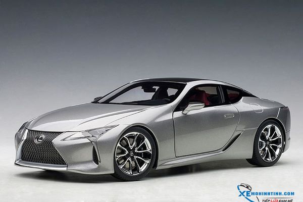 Xe Mô Hình Lexus LC500 1:18 Autoart ( Bạc nội thất Đỏ )