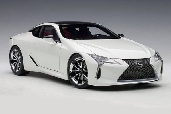 Xe Mô Hình Lexus LC500 1:18 Autoart ( Trắng nội thất Đỏ )