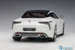 Xe Mô Hình Lexus LC500 1:18 Autoart ( Trắng nội thất Đỏ )