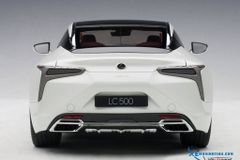 Xe Mô Hình Lexus LC500 1:18 Autoart ( Trắng nội thất Đỏ )