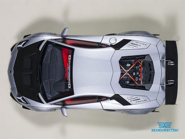 Xe Mô Hình Liberty Walk LB-WORKS Lamborghini Aventador Limited Edition 1:18 AUTOart ( Bạc )