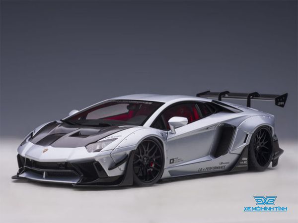 Xe Mô Hình Liberty Walk LB-WORKS Lamborghini Aventador Limited Edition 1:18 AUTOart ( Bạc )