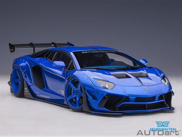 Xe Mô Hình Liberty Walk LB-WORKS Lamborghini Aventador Limited Edition 1:18 AUTOart ( Xanh )