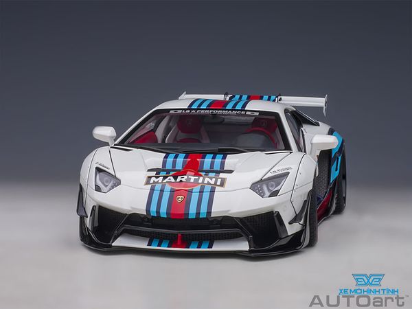 Xe Mô Hình Liberty Walk LB-WORKS Lamborghini Aventador Limited Edition 1:18 AUTOart ( Martini )