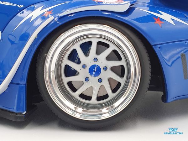 Xe Mô Hình Porsche RWB #9 Hong Kong 2019 1:18 GTSpirit ( Xanh )