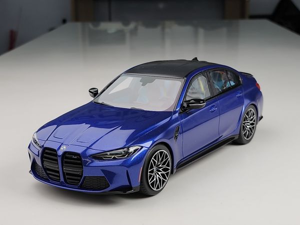 Xe Mô Hình BMW M3 Competition (G80) Portimao 1:18 TopSpeed (Blue Metallic)