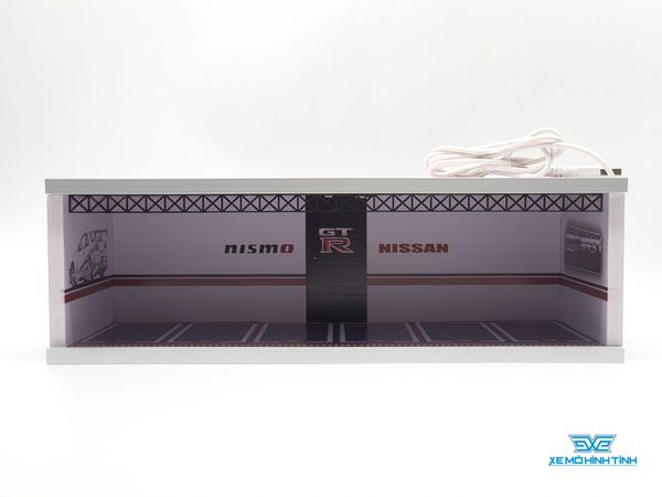 Mô Hình Garage Nismo Nissan GTR Có Đèn 1:64 Geechan-Models