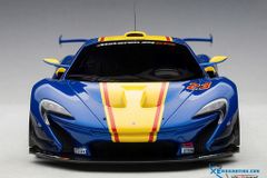 Xe Mô Hình McLaren P1 GTR 1:18 Autoart ( Xanh dương sọc Vàng )