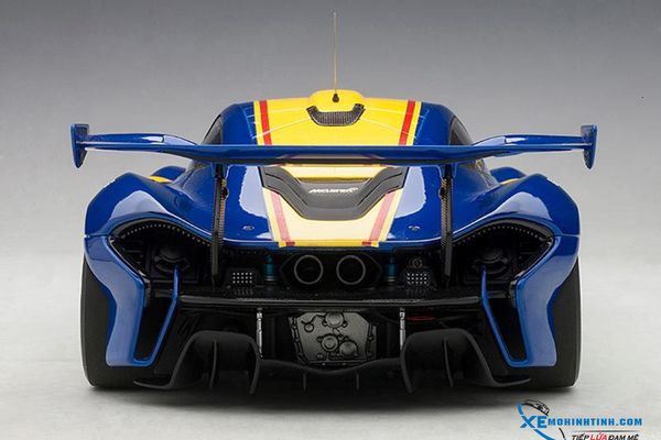 Xe Mô Hình McLaren P1 GTR 1:18 Autoart ( Xanh dương sọc Vàng )