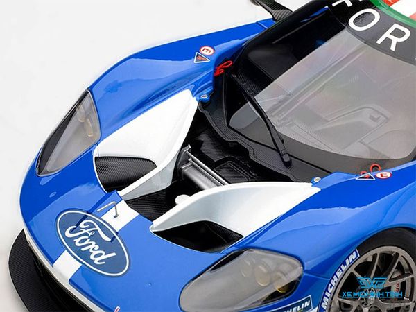 Xe Mô Hình Ford GT Le Mans 2016 B.JOHNSON/S.MUCKE/O.PLA #66 ( Xanh Dương / Đỏ )