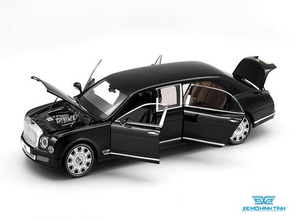 Xe Mô Hình Bentley Mulsanne Grand Limousine By Mulliner Onyx 1:18 Almost Real ( Đen )