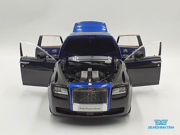 Xe Mô Hình Rolls-Royce Ghost Arktic 1:18 Kyosho ( Đen / Xanh )