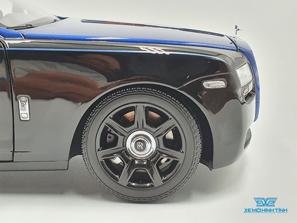 Xe Mô Hình Rolls-Royce Ghost Arktic 1:18 Kyosho ( Đen / Xanh )