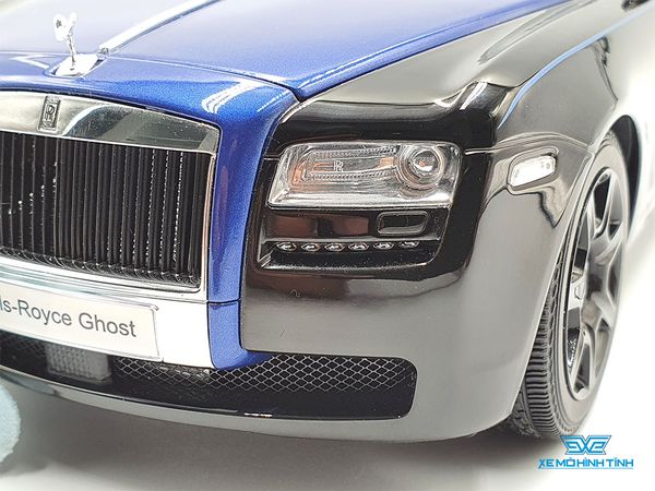 Xe Mô Hình Rolls-Royce Ghost Arktic 1:18 Kyosho ( Đen / Xanh )