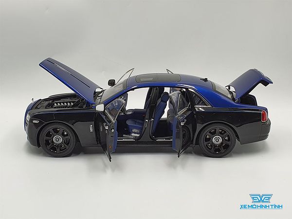 Xe Mô Hình Rolls-Royce Ghost Arktic 1:18 Kyosho ( Đen / Xanh )