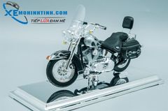 XE MÔ HÌNH HARLEY DAVIDSON FLSTC Heritage Softail Classic 1:18 MAISTO (ĐEN)