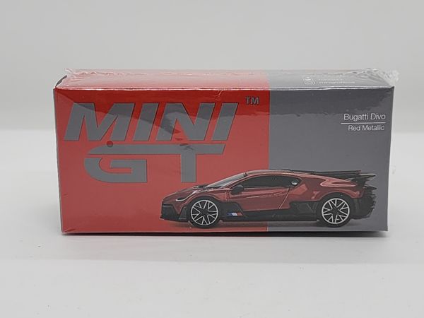 Xe Mô Hình Bugatti Divo Red Metallic LHD 1:64 Minigt ( Đỏ )