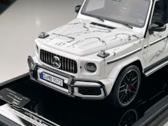 Xe Mô Hình Mercedes Benz G63 AMG 2019 Limited 66 1:18 Motorhelix ( Trắng Hoa Văn )