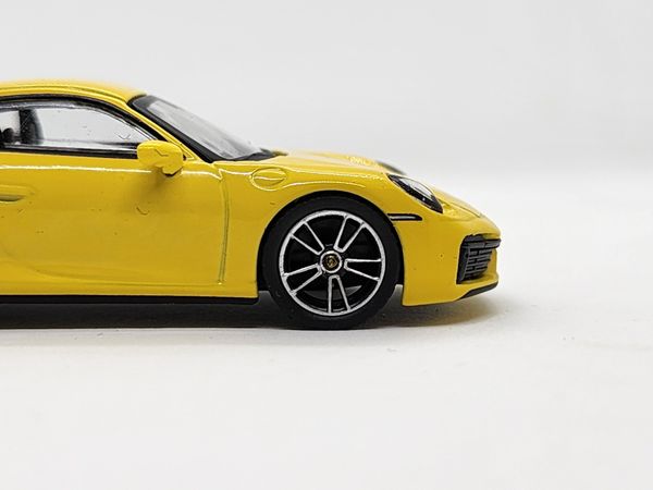 Xe Mô Hình Porsche 911 Turbo S Racing Yellow LHD 1:64 Minigt ( Vàng )