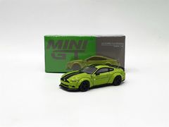 Xe Mô Hình LB-WORK Ford Mustang Grabber Lime LHD 1:64 Minigt ( Xanh Lá )