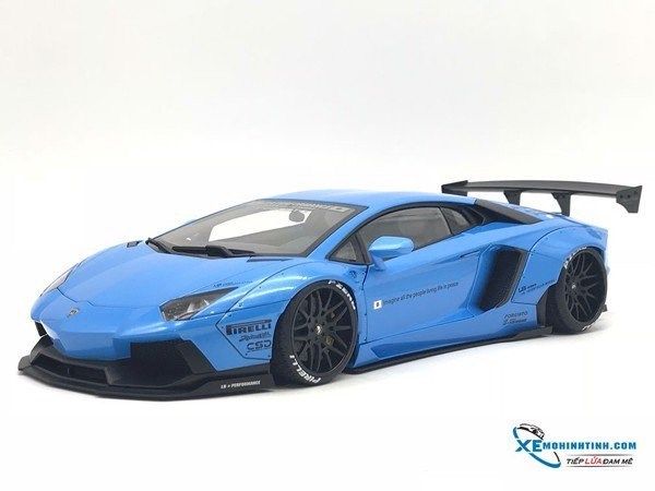 ''1/18 LB-WORKS LAMBORGHINI AVENTADOR (METALLIC SKY BLUE)''