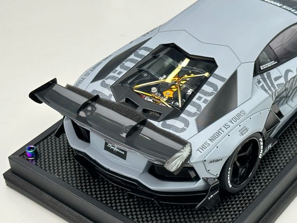 Xe Mô Hình Lamborghi Aventador LBWK 1:18 Timothy & Pierre ( Black Grey )