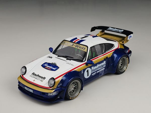 Xe mô hình Poreche RWB - RauhWelt - 2022 1:18 Solido (Xanh- Trắng)