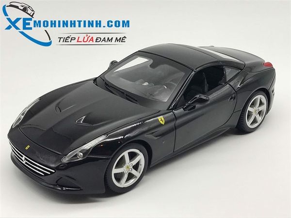 XE MÔ HÌNH FERRARI CALIFORNIA T MUI CỨNG 1:18 BBURAGO (ĐEN)