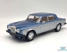 Xe Mô Hình Rolls Royce Silver Shadow II Bj. 1977 1:18 GTSpirit ( Xanh/Bạc )