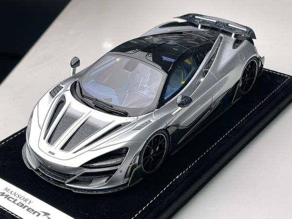 Xe Mô Hình McLaren 720S 1:18 Mansory limited 99psc ( Silver) ( 71 - 73 )