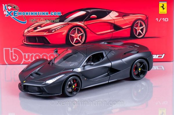 XE MÔ HÌNH FERRARI LAFERRARI 1:18 BBURAGO (ĐEN) SIGNATURE SERIES