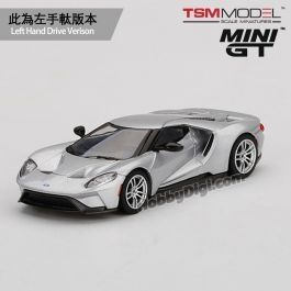 Xe Mô Hình Ford GT Ingot Silver LHD 1:64 MiniGT( Bạc )